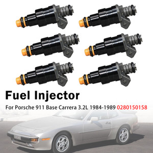 6Pcs Fuel Injector For Porsche 911 Base Carrera 3.2L 1984-1989 0280150158