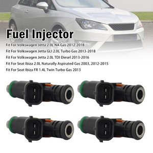 4Pcs Fuel Injector For Volkswagen Jetta 2.0L NA Gas 2012-2018 06A906031CP