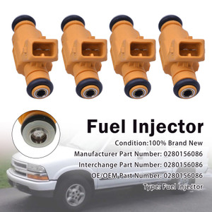 4Pcs Fuel Injector For Chevrolet Astra Vectra Zafira S10 2.0L 0280156086