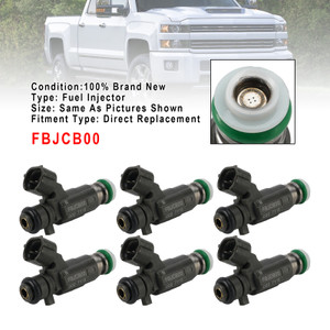 6Pcs Fuel Injector For Chevrolet For GM Luz DMAX 7Y15 3.5L V6 FBJCB00