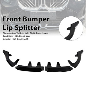 Gloss Black Front Bumper Lip Spoiler Splitter Fit BMW X3 G45 M-Sport 2025+