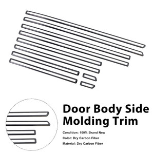 Carbon Fiber Door Body Side Molding Trim Fit Benz G Class W464 W465 2019-2026