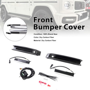 Carbon Fiber Front Bumper Fog Lights Frame Fit Mercedes G-Class W464 G63 2019+