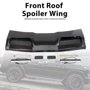 Concave style Front Roof Spoiler Wing Fit Benz G-Class W464 2019-2023 W/Led