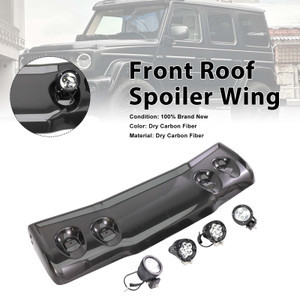 Adventure style Front Roof Spoiler Wing Fit Benz G-Class W464 2019-2023 W/Led