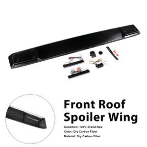 Shark style Front Roof Spoiler Wing Fit Benz G-Class W464 2019-2023 W/Led