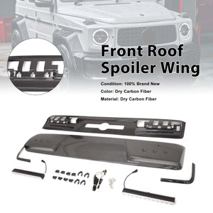 Brabus Style Front Roof Spoiler Wing Fit Benz G-Class W464 G550 2019-2023 W/Led
