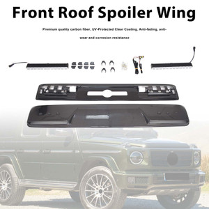 Brabus Style Front Roof Spoiler Wing Fit Benz G-Class W464 G550 2019-2023 W/Led