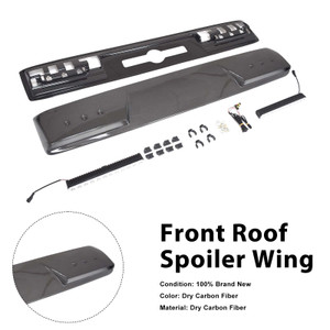 Brabus Style Front Roof Spoiler Wing Fit Benz G-Class W464 G550 2019-2023 W/Led