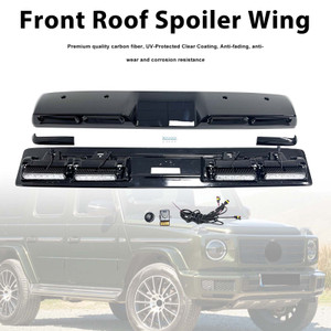 Brabus Style Front Roof Spoiler Wing Fit Benz G-Class W464 2019-2023 W/Led