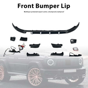 Shark Style Front Bumper Lip Fit Mercedes Benz G-Class W464 W463A 2019-2023
