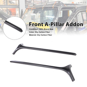 Carbon Fiber Front Window A-Pillar Addon Fit Benz G Class W464 G500 2019-2023
