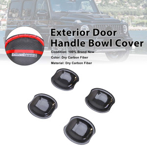 Carbon Fiber Exterior Door Handle Bowl Cover Fit Mercedes Benz W464 2019-2023