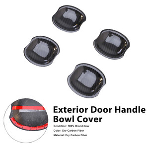 Carbon Fiber Exterior Door Handle Bowl Cover Fit Mercedes Benz W464 2019-2023