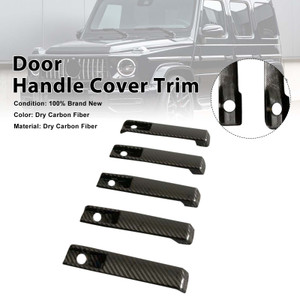 5PCS Dry Carbon Door Handle Cover Trim Fit Benz G Class W463A W464 2019-2023
