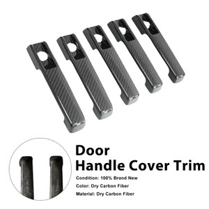 5PCS Dry Carbon Door Handle Cover Trim Fit Benz G Class W463A W464 2019-2023