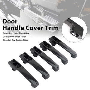 5PCS Carbon Fiber Door Handle Cover Trim Fit Benz G Class W463A W464 2019-2023