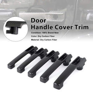 5PCS Carbon Fiber Door Handle Cover Trim Fit Benz G Class W463A W464 2019-2023