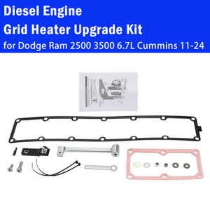 Diesel Engine Grid Heater Upgrade Kit for Dodge Ram 2500 3500 6.7L Cummins 11-24
