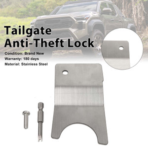 Tailgate Security Device Bed Tailgate Anti-Theft Lock Fit Tacoma 2024-2026