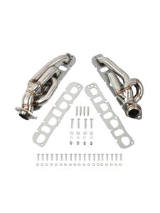 Steel Exhaust Manifold Header Fit Dodge Ram 1500 2009-2018 5.7L 1-5/8"