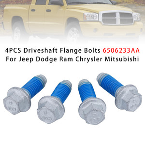 4PCS Driveshaft Flange Bolts 6506233AA For Jeep Dodge Ram Chrysler Mitsubishi