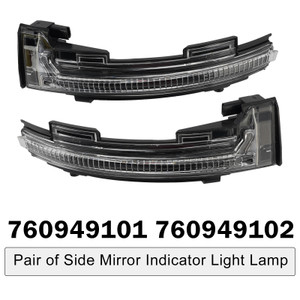 Pair of Side Mirror Indicator Light Lamp for VW Touareg III CR 2018-2023