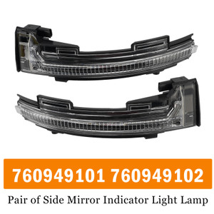 Pair of Side Mirror Indicator Light Lamp for VW Touareg III CR 2018-2023