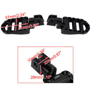 Front Footrests Foot Pegs fit for Suzuki Boulevard M109R 2006-2025 Black