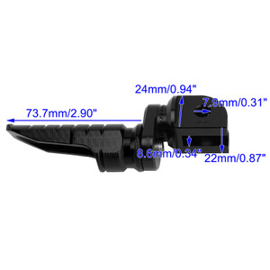Front Footrests Foot Pegs fit for Speed 400 23-26 Thruxton 400 2026 Black