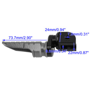 Front Footrests Foot Pegs fit for Speed 400 23-26 Thruxton 400 2026 Gray