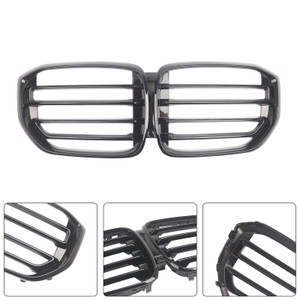 Sport Style Front Kidney Grille Grill Fit BMW X5 G05 2019-2022 Gloss Black