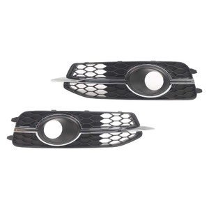2PCS Car Front Bumper Fog Light Grille For Audi A6 C7 S-Line 2012-2014