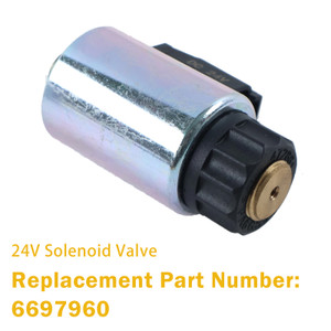 6697960 Solenoid Valve 24V For Bobcat S175 S185 S595 S650 T110 T140 T180 T250