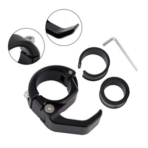 Hanger Helmet Hook Mounting Holder Black 22-25Mm Universal For Motorcycle Utv