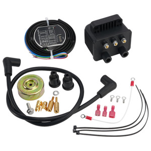 Complete Single Fire Ignition Kit For Big Twin EVO Shovel & Sportster XL 70-03