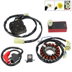 18-Pole Stator Regulator CDI Box Ignition Coil For Honda TRX300 Fourtrax 1988-93