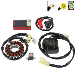 18-Pole Stator Regulator CDI Box Ignition Coil For Honda TRX300 Fourtrax 1988-93