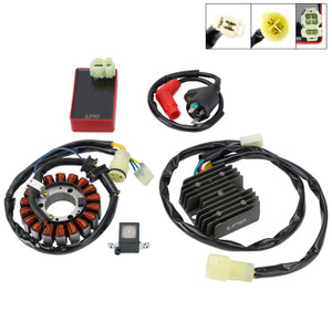 18-Pole Stator Regulator CDI Box Ignition Coil For Honda TRX300 Fourtrax 1988-93