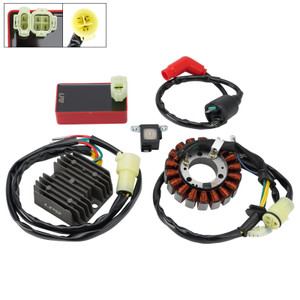 18-Pole Stator Regulator CDI Box Ignition Coil For Honda TRX300 Fourtrax 1994-97