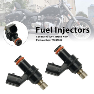 2PC Fuel Injectors T1245502 For America Bonneville T100 Scrambler hruxton