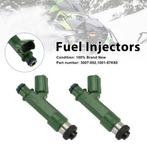 2PC 3007-892 Fuel Injectors 1001-87K80 For Arctic Cat ZR XF M 800 2010-2017