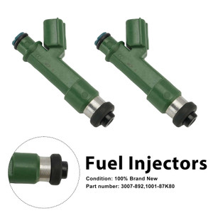 2PC 3007-892 Fuel Injectors 1001-87K80 For Arctic Cat ZR XF M 800 2010-2017
