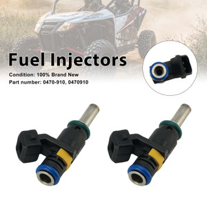 2PC Fuel Injectors 0470-910 For Arctic Cat WILDCAT 1000 2012-2016