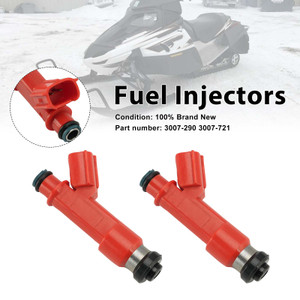 2PC 3007-721 Fuel Injectors 3007-290 For Arctic Cat F1000 M1000 2007-2011