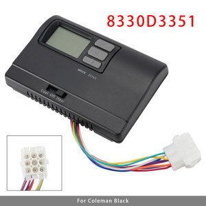 8330D3351 Digital Thermostat Rv Thermostat Heat/Cool Wall-Mount BLK For Coleman