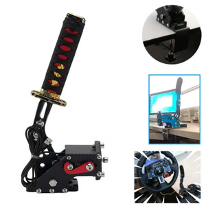 14Bit PC USB3.0 SIM Handbrake Sword Hilt for Racing Games Steering Wheel Stand