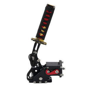 14Bit PC USB3.0 SIM Handbrake Sword Hilt for Racing Games Steering Wheel Stand