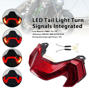 LED Tail Light Turn Signals Integrated For KAWASAKI Z900 Z900SE 2025-2026 Red