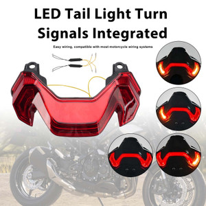 LED Tail Light Turn Signals Integrated For KAWASAKI Z900 Z900SE 2025-2026 Red